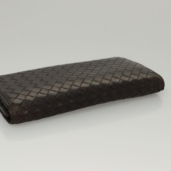 BOTTEGA VENETA INTRECCIATO Long Wallet Leather Brown 156819 Auth bs24196 - Picture 7 of 16